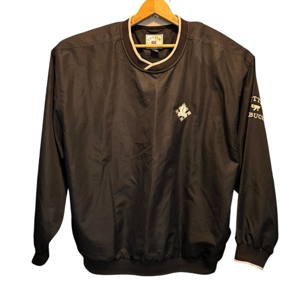 Cutter & Buck Clima Guard Pull Over Windbreaker Black Size XL